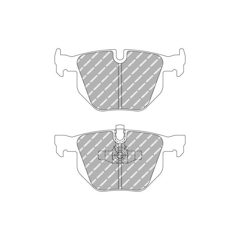 Ferodo DS2500 remblokken achter voor BMW 3 Reeks 325d 3.0 03.10 - remklauw ATE - F-CP1808H - FCP1808H - 3661768428573