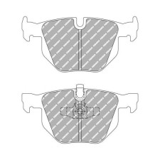 Ferodo DS2500 remblokken achter voor BMW 3 Reeks 325d 3.0 03.10 - remklauw ATE - F-CP1808H - FCP1808H - 3661768428573
