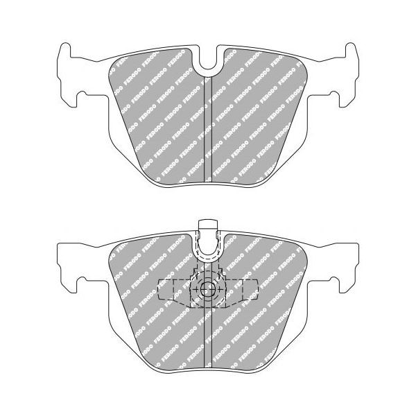 Ferodo DS2500 remblokken achter voor BMW 3 Reeks 325d 3.0 03.10 - remklauw ATE - F-CP1808H - FCP1808H - 3661768428573