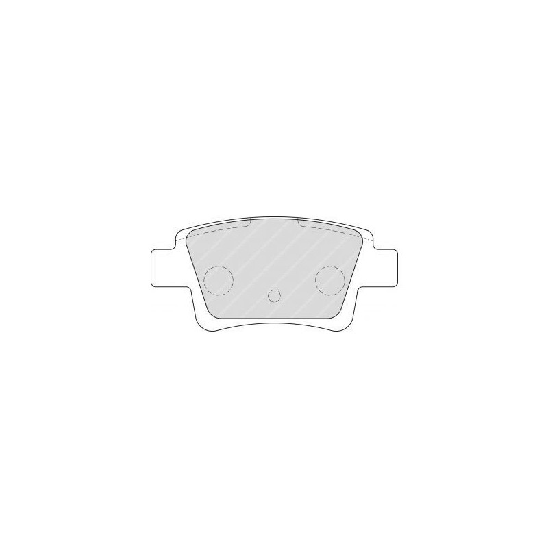 Ferodo DS2500 remblokken achter voor ABARTH Grande Punto 1.4 (199.AXN1B) 12.07 - 06.10 remklauw BOSCH - F-CP1858H - FCP1858H - 3661768426715