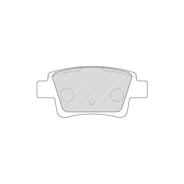 Pastiglie di Freno Ferodo DS2500 Posteriore Fiat Grande Punto - F-CP1858H - FCP1858H - 3661768426715