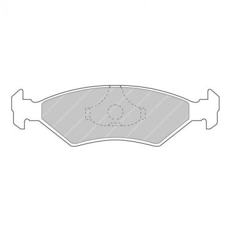 Plaquettes de Frein Ferodo DS2500 Avant Ford Fiesta XR2I / XR3 / RS Turbo