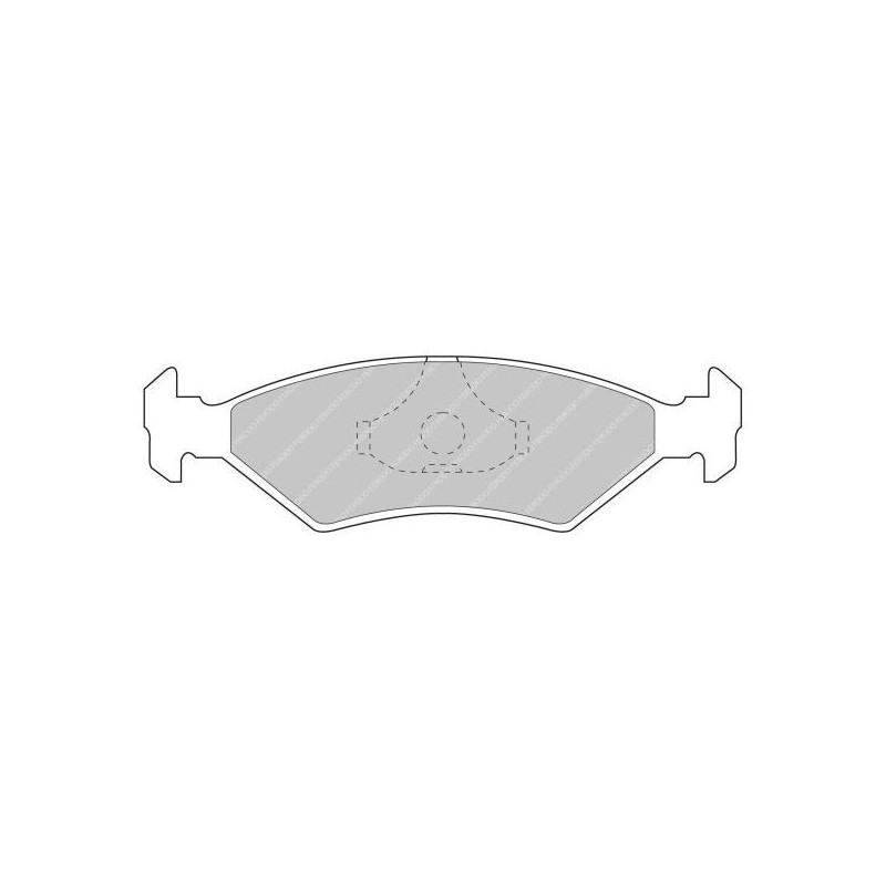 Ferodo DS2500 Front Brake Pads Ford Fiesta XR2I / XR3 / RS Turbo - F-CP206R - FCP206R - 3661768068540