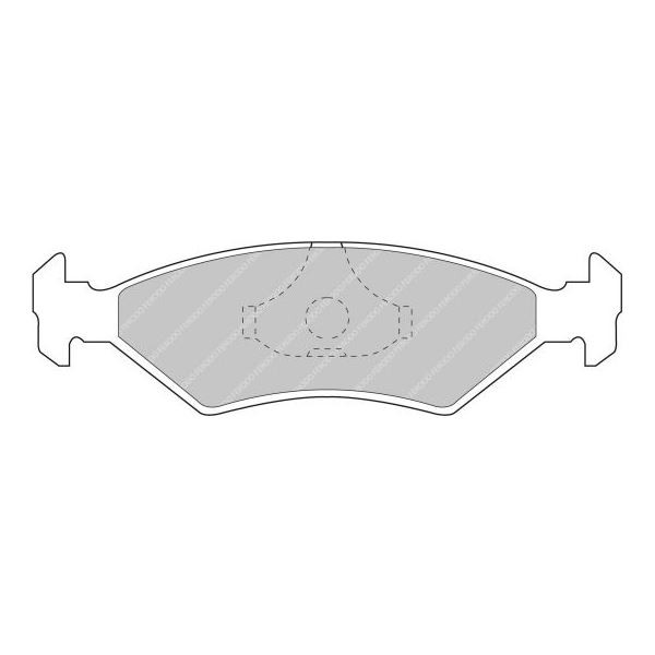 Ferodo DS2500 Front Brake Pads Ford Fiesta XR2I / XR3 / RS Turbo - F-CP206R - FCP206R - 3661768068540