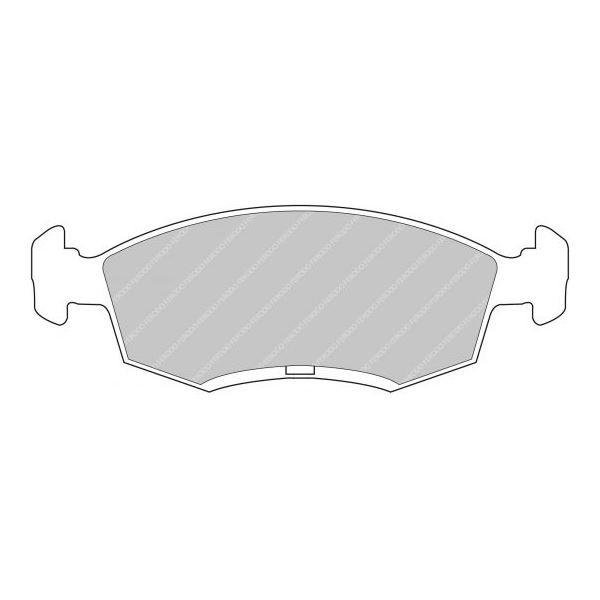 Ferodo DS2500 Front Brake Pads Ford Escort XR3I 16S - F-CP276H - FCP276H - 3661768068571