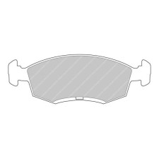 Ferodo DS3000 remblokken voor AC Ace 5 01.93 - LUCAS/TRW remklauw voor - F-CP276R - FCP276R - 3661768068588
