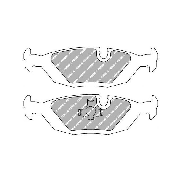 Ferodo DS2500 achterremblokken voor BMW 3 Reeks 316 / 316i / 316i 1.8 11.82 - 12.91 remklauw ATE - F-CP296H - FCP296H - 3661768068595