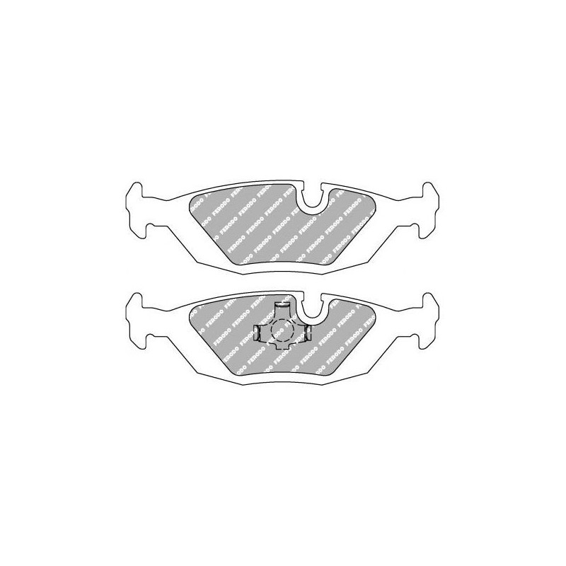 Ferodo DS3000 achterremblokken voor BMW 3 Serie 316 / 316i / 316i 1.8 11.82 - 12.91 remklauw ATE - F-CP296R - FCP296R - 3661768068601