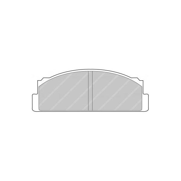 Ferodo DS2500 remblokken voor AUTOBIANCHI A 111 1.4 08.69 - 11.72 BENDIX remklauw - F-CP29H - FCP29H - 3661768068618