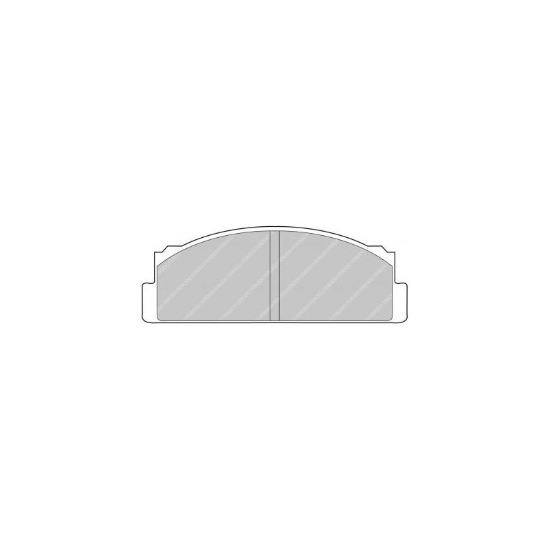 Ferodo DS3000 remblokken voor AUTOBIANCHI A 111 1.4 08.69 - 11.72 BENDIX remklauw - F-CP29R - FCP29R - 3661768068625