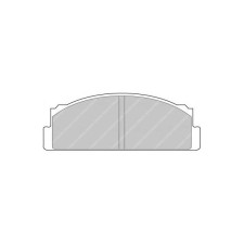Ferodo DS3000 remblokken voor AUTOBIANCHI A 111 1.4 08.69 - 11.72 BENDIX remklauw - F-CP29R - FCP29R - 3661768068625