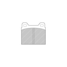 Ferodo DS2500 remblokken achter voor ALFA ROMEO 6 2.5 01.79 - 12.87 remklauw ATE - F-CP2H - FCP2H - 3661768068649