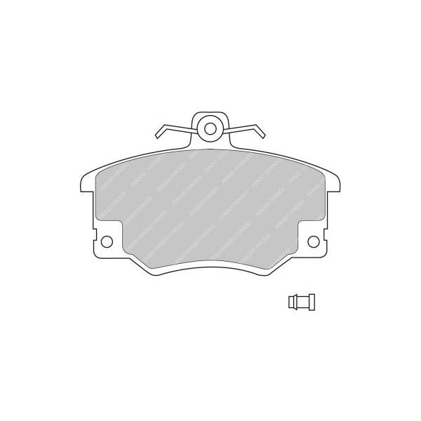 Plăcuțe de frână Ferodo DS3000 față pentru ABARTH Ritmo 125 TC 2.0 11.81 - 12.87, etrier LUCAS/TRW - F-CP370R - FCP370R - 3661768068823
