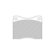 Ferodo DS2500 remblokken voor BMW 2500 2500 CS, Automatische remklauw 01.68 - 12.76 ATE - F-CP399H - FCP399H - 3661768068892