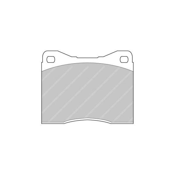 Ferodo DS3000 remblokken voor BMW 2500 2500 CS, Automatische remklauw 01.68 - 12.76 ATE - F-CP399R - FCP399R - 3661768068908