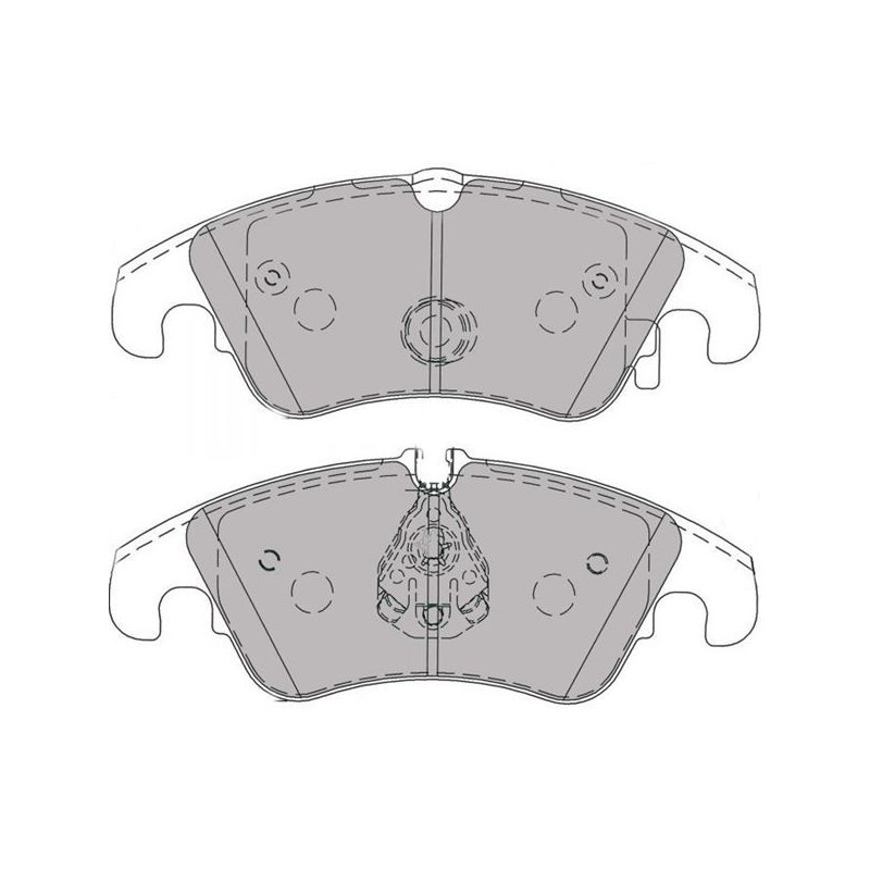 Ferodo DS2500 remblokken voor AUDI A4 2.0 Tdi Quattro 01.08 - LUCAS/TRW remklauw - F-CP4044H - FCP4044H - 3661768274859