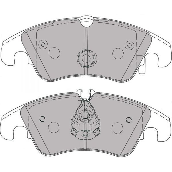 Plaquettes de Frein Ferodo DS2500 Avant Ford Focus RS MK2 - F-CP4044H - FCP4044H - 3661768274859
