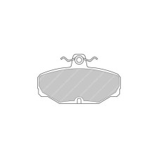 Ferodo DS2500 remblokken achter voor CATERHAM 21 modellen Cabrio 1.6 i 10.94 - LUCAS/TRW remklauw - F-CP408H - FCP408H - 3661768068960