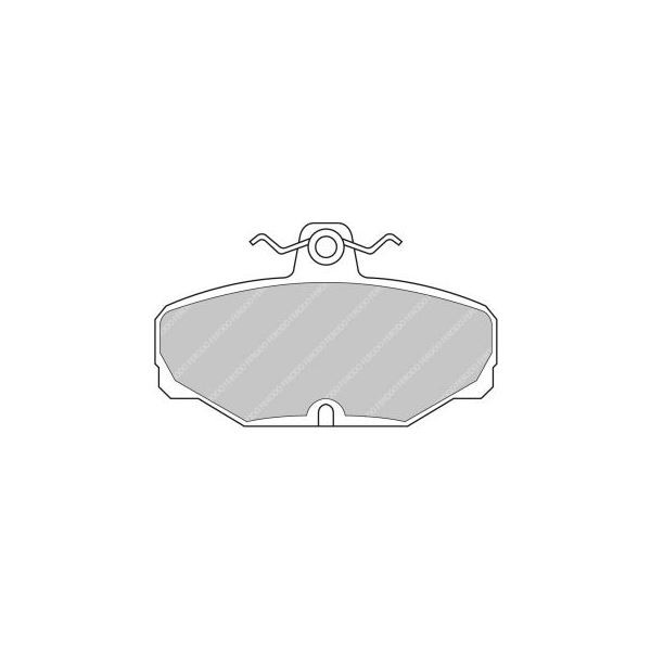 Ferodo DS2500 remblokken achter voor CATERHAM 21 modellen Cabrio 1.6 i 10.94 - LUCAS/TRW remklauw - F-CP408H - FCP408H - 3661768068960