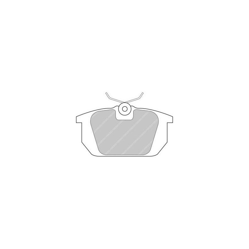 Ferodo DS2500 remblokken achter voor ALFA ROMEO 145 1.4 09.94 - 09.96 LUCAS/TRW remklauw - F-CP409H - FCP409H - 3661768068984