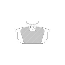 Ferodo DS2500 remblokken achter voor ALFA ROMEO 145 1.4 09.94 - 09.96 LUCAS/TRW remklauw - F-CP409H - FCP409H - 3661768068984