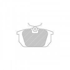 Plaquettes de frein Ferodo DS2500 arrière pour ALFA ROMEO 145 1.4 09.94 - 09.96 étrier LUCAS/TRW