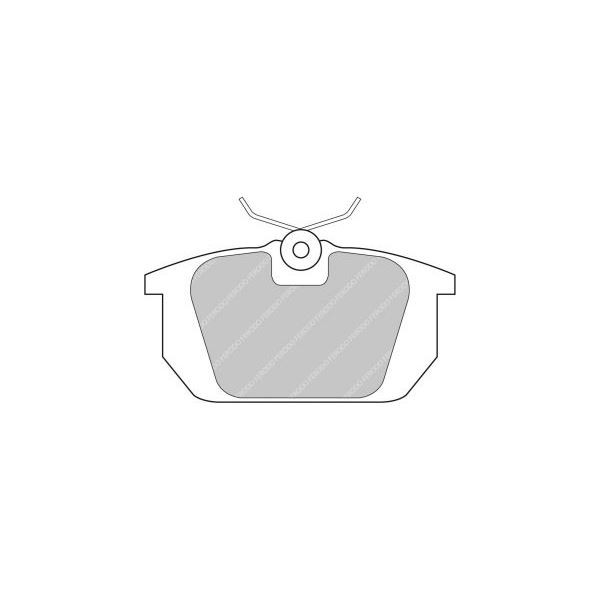 Ferodo DS2500 Rear Brake Pads Alfa Romeo 155 / Fiat Uno Turbo - F-CP409H - FCP409H - 3661768068984