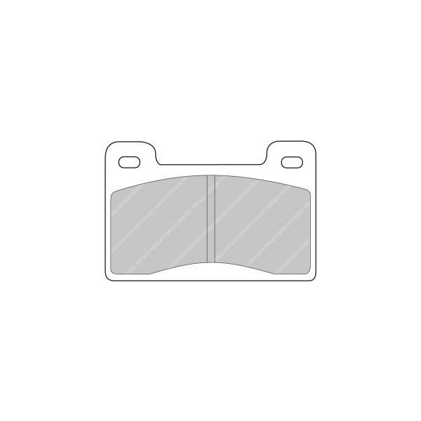 Ferodo DS3000 remblokken voor SKODA 130 1.3 Rapide Coupe 01.85 - 12.90 remklauw ATE - F-CP461R - FCP461R - 3661768417850