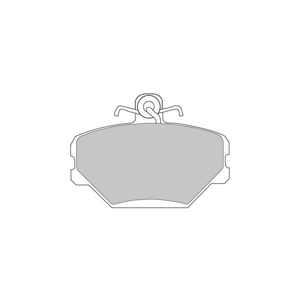Plăcuțe de frână Ferodo DS3000 față pentru FIAT Tempra 1.4 05.90 - 07.96, etrier LUCAS/TRW - F-CP524R - FCP524R - 3661768323922