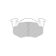 Pastiglie Freno Ferodo DS4003 Posteriore Peugeot 205 / 309 / Citroën Saxo / Renault Clio - F-CP558R - FCP558R - 3661768069196