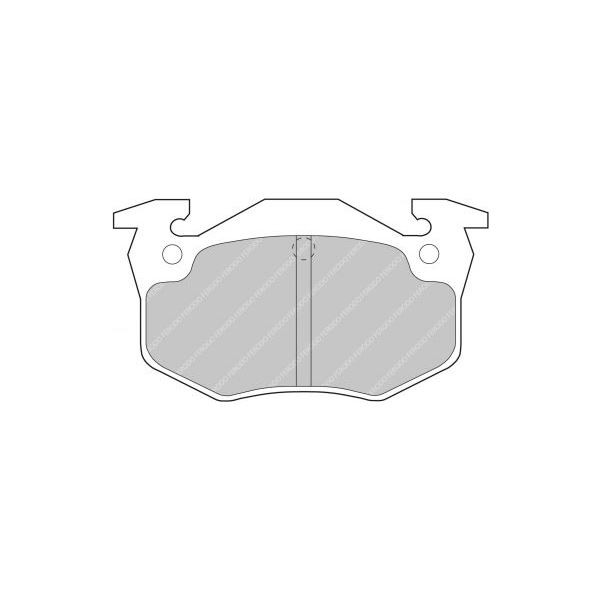 Plaquettes de Frein Ferodo DS4003 Arrière Peugeot 205 / 309 / Citroën Saxo / Renault Clio - F-CP558R - FCP558R - 3661768069196