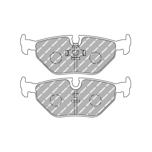 Plăcuțe de frână Ferodo DS2500 spate pentru BMW M3 1.8 16V M3 01.86 - 12.93, etrier de frână ATE - F-CP578H - FCP578H - 3661768069240