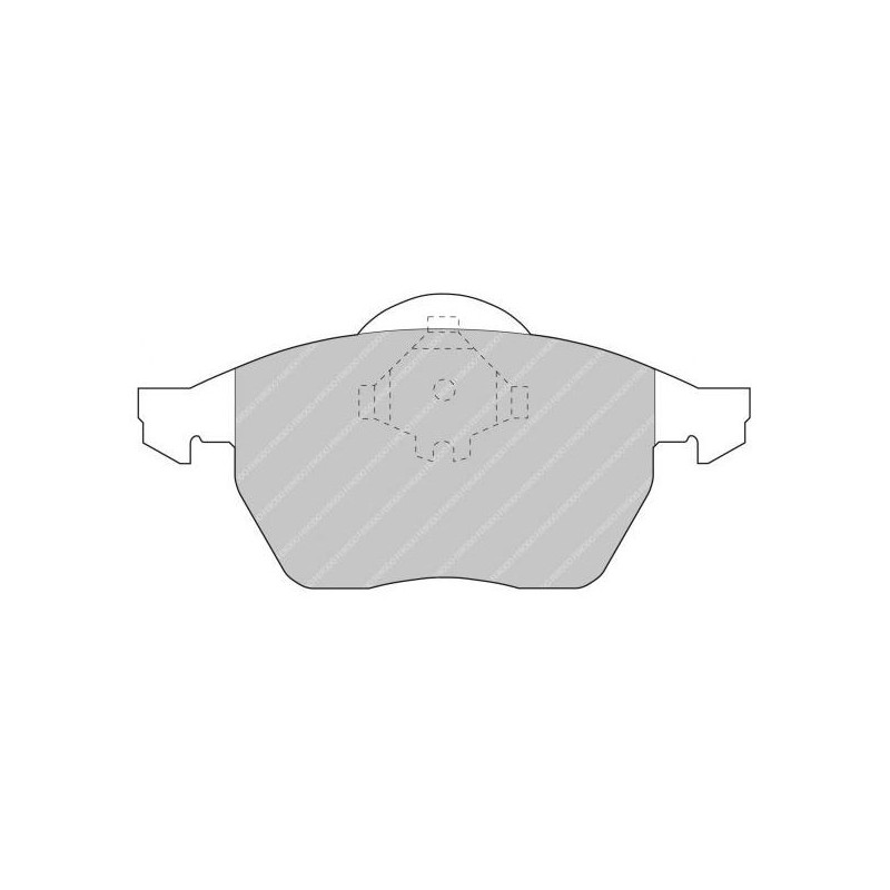 Ferodo DS3000 remblokken voor AUDI 100 2.0 12.90 - 06.94 remklauw ATE - F-CP590R - FCP590R - 3661768069325