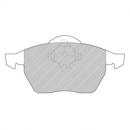 Plaquettes de frein Ferodo DS3000 avant pour AUDI 100 2.0 12.90 - 06.94 étrier ATE