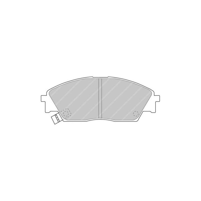 Ferodo DS2500 remblokken voor HONDA Accord 2.2 16V 09.89 - 12.91 AKEBONO remklauw - F-CP598H - FCP598H - 3661768069356