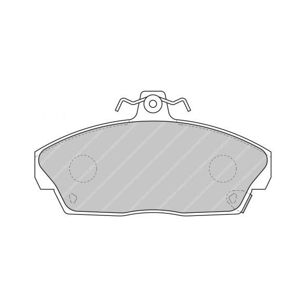 Ferodo DS2500 remblokken voor HONDA Civic 1.6 EE9 16V 01.90 - 10.91 remklauw AKEBONO - F-CP613H - FCP613H - 3661768069417