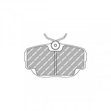 Plaquettes de frein Ferodo DS2500 avant pour BMW 3 Series 318i 02.82 - 06.91 étrier LUCAS/TRW
