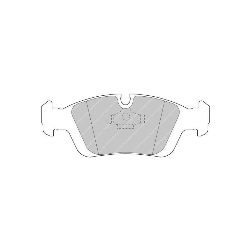 Ferodo DS2500 remblokken voor BMW 3 Serie 316i 09.90 - 12.98 remklauw ATE - F-CP725H - FCP725H - 3661768069530