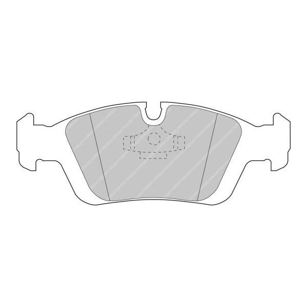 Pastiglie Freno Ferodo DS2500 Anteriore BMW E36 / E46 - F-CP725R - FCP725R - 3661768069547