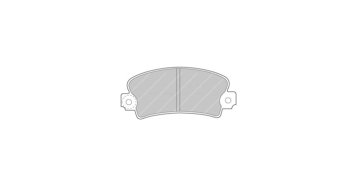 Plaquettes de frein Ferodo DS2500 avant pour ABARTH Strada 2.0 130 06.84 - 06.87 étrier BENDIX