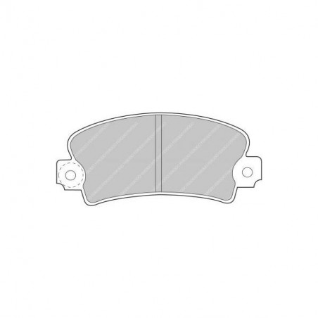 Plaquettes de frein Ferodo DS2500 avant pour ABARTH Strada 2.0 130 06.84 - 06.87 étrier BENDIX