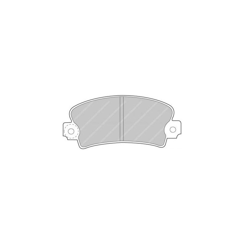 Ferodo DS3000 remblokken voor ABARTH Strada 2.0 130 06.84 - 06.87 BENDIX remklauw - F-CP72R - FCP72R - 3661768069585