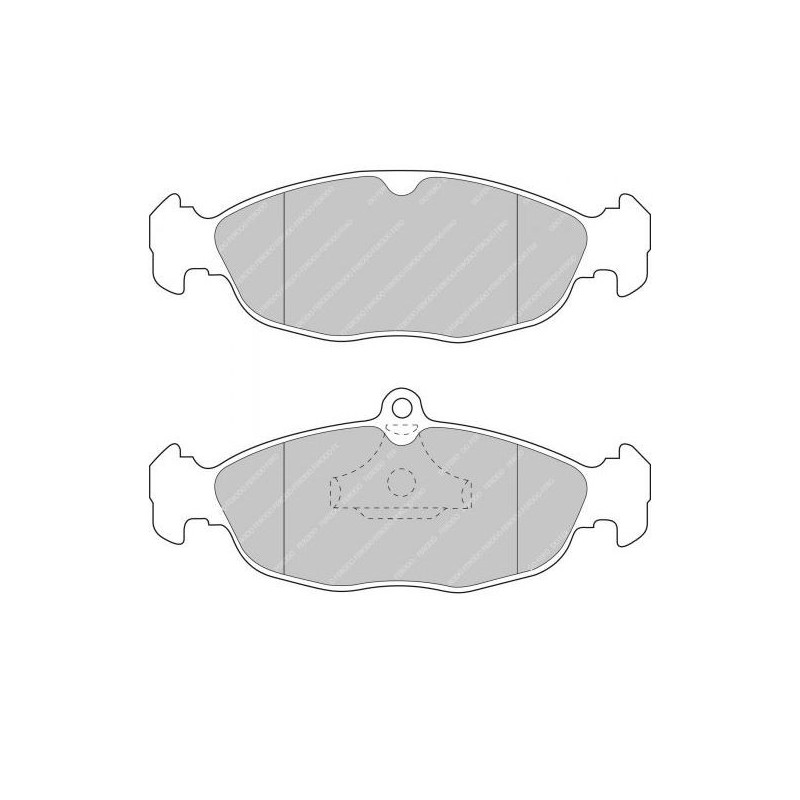 Ferodo DS2500 remblokken achter voor ASTON MARTIN DB7 3.2 01.97 - remklauw ATE - F-CP732H - FCP732H - 3661768069592