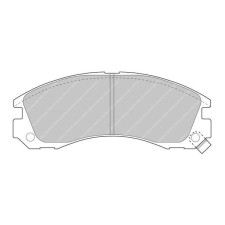 Ferodo DS2500 remblokken voor DODGE Avenger All (US) 01.95 - AKEBONO remklauw - F-CP765H - FCP765H - 3661768069622