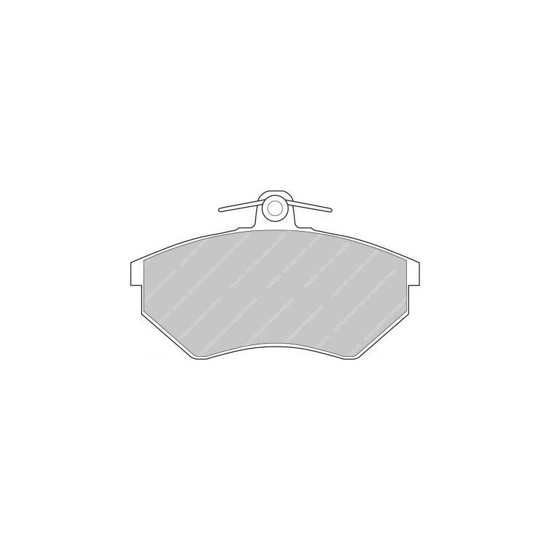 Ferodo DS2500 remblokken voor AUDI 80 1.3 10.79 - 08.86 LUCAS/TRW remklauw - F-CP774H - FCP774H - 3661768069677