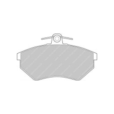 Ferodo DS2500 remblokken voor AUDI 80 1.3 10.79 - 08.86 LUCAS/TRW remklauw - F-CP774H - FCP774H - 3661768069677