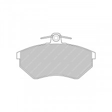 Plaquettes de frein Ferodo DS2500 avant pour AUDI 80 1.3 10.79 - 08.86 étrier LUCAS/TRW