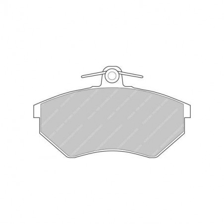 Plaquettes de frein Ferodo DS2500 avant pour AUDI 80 1.3 10.79 - 08.86 étrier LUCAS/TRW