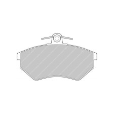 Ferodo DS2500 remblokken voor AUDI 100 1.8 09.82 - 09.88 LUCAS/TRW remklauw - F-CP775H - FCP775H - 3661768069691