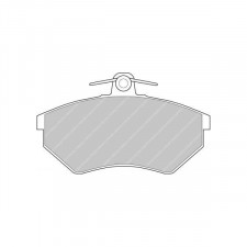 Plaquettes de frein Ferodo DS2500 avant pour AUDI 100 1.8 09.82 - 09.88 étrier LUCAS/TRW